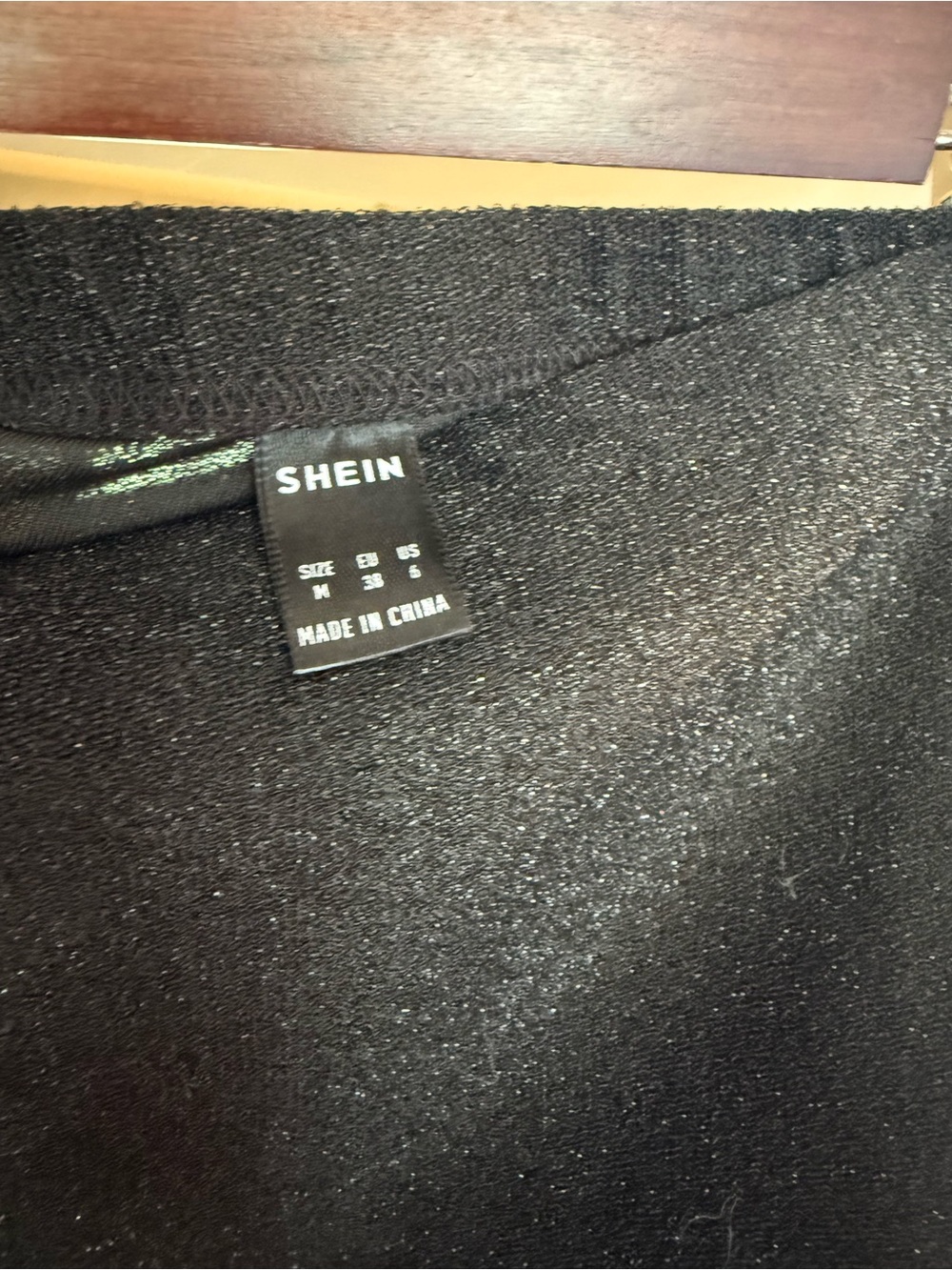 SHEIN silver/black sparkly Skirt